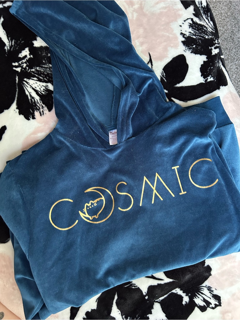 Pusheen Box exclusive Blue Cosmic pullover hoodie